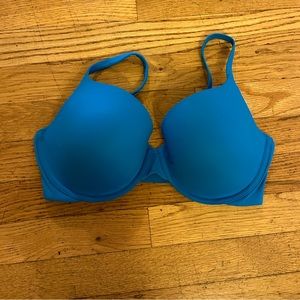 Blue skims bra